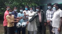 Jubo League leader Badiul distributes sports, safety equipment in Patiya