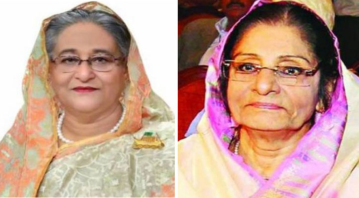 Raushan Ershad meets Sheikh Hasina