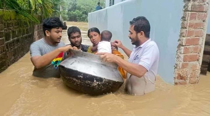 Sherpur flood: 3 dead, hundreds stranded