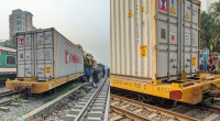 Container train derails in Uttara, disrupting services