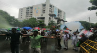Police fire water cannons, sound grenades to disperse ex-BDR members 