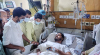 Asif Mahmud visits Nurul Haque at hospital