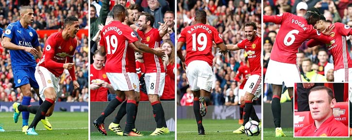 লিচেস্টারকে উড়িয়ে স্বরূপে ফিরলো রেড ডেভিলসরা