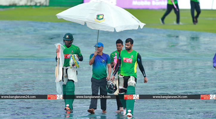প্রথম ওয়ানডেতে বৃষ্টির চোখ রাঙানি