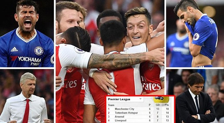 চেলসিকে গুড়িয়ে জয় পেল আর্সেনাল