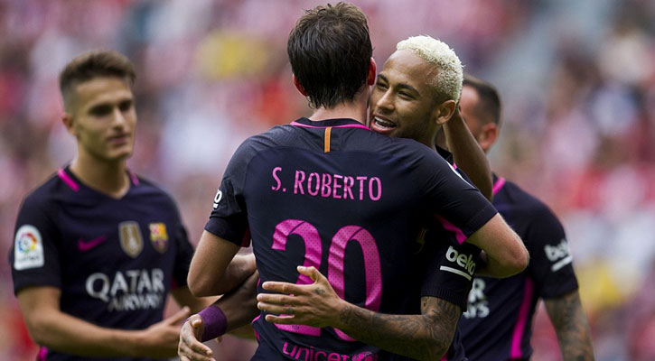 বার্সার বড় জয়ে হোঁচট খেল রিয়াল