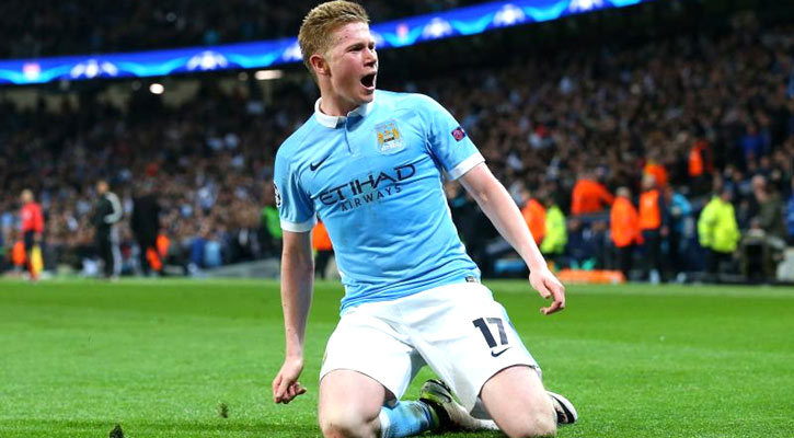 বার্সার বিপক্ষে ডি ব্রুইন শঙ্কায় ম্যানসিটি