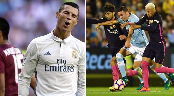 ড্রয়ের বৃত্তেই রিয়াল, সেল্টায় স্তব্ধ বার্সা