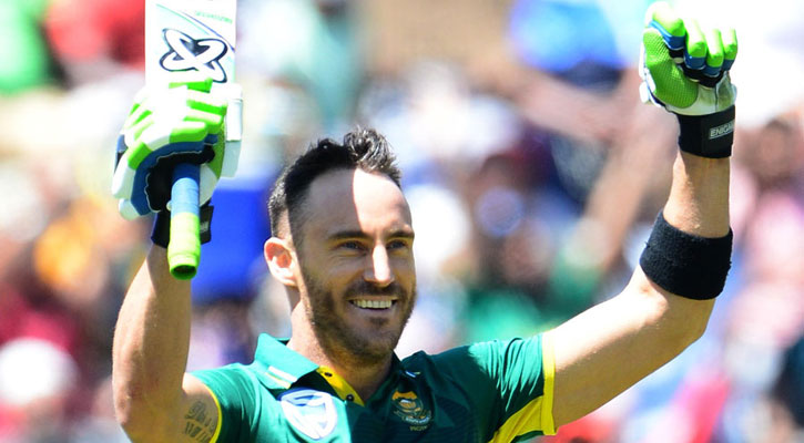 এক মাঠে ডু প্লেসিসের তিন ফরম্যাটে সেঞ্চুরির রেকর্ড