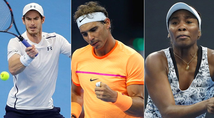 নাদাল-মারের জয়ে শুরু, অঘটনের শিকার উইলিয়ামস