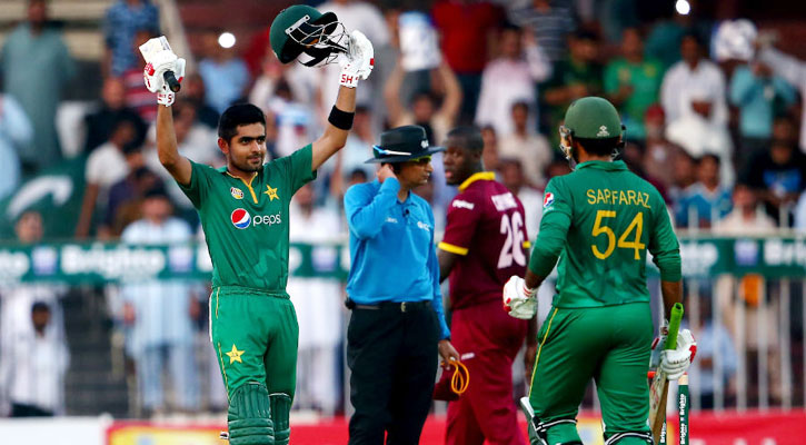 বাবরের টানা তিন সেঞ্চুরিতে হোয়াইটওয়াশ ক্যারিবীয়রা