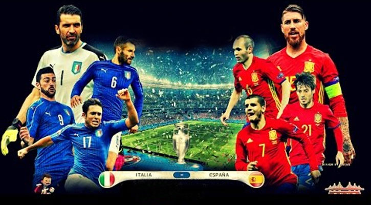 হাইভোল্টেজ ম্যাচে মুখোমুখি স্পেন-ইতালি
