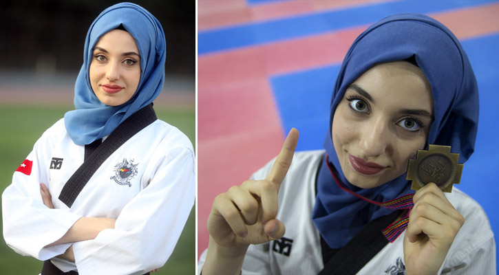 তায়কোয়ান্দোতে হিজাবি কুবরা দাগলির বিশ্বজয়