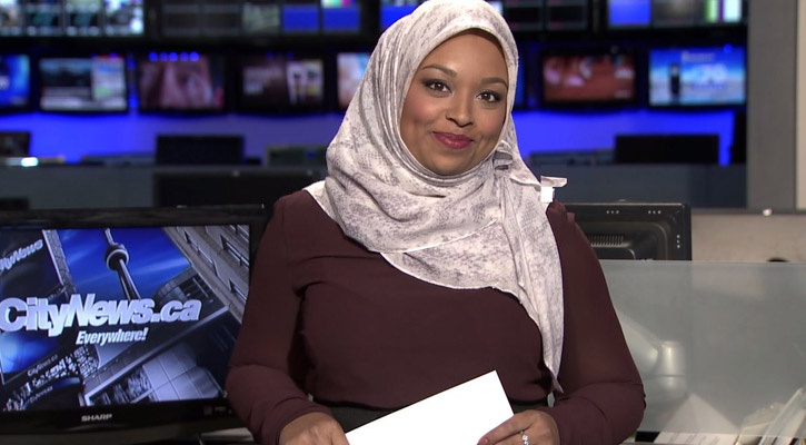 কানাডার প্রথম হিজাবি টিভি উপস্থাপক