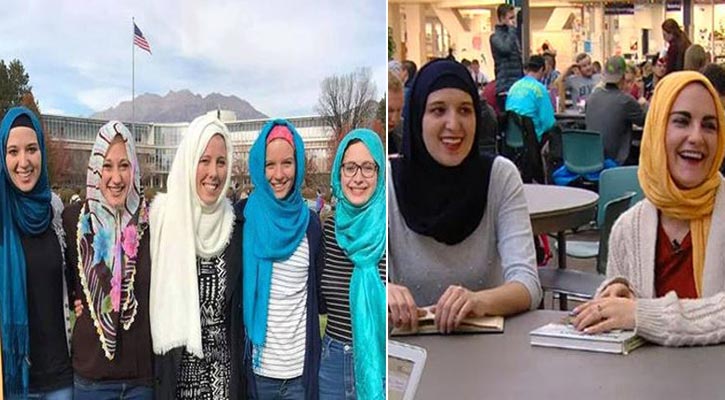 মুসলিমদের সমর্থনে প্রতি বুধবার হিজাব পরছে খ্রিস্টান ছাত্রীরা!