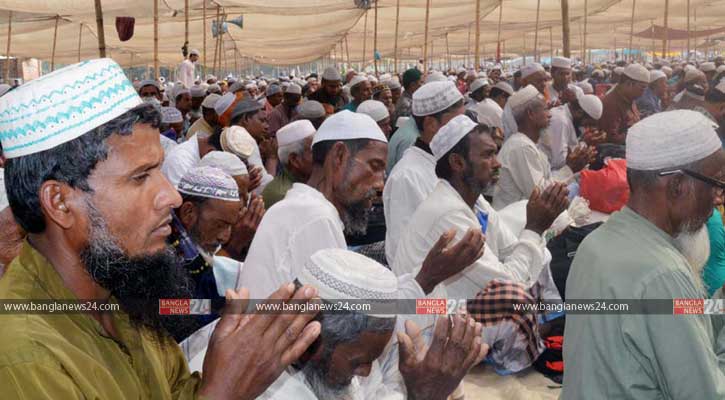 ধুনটে বিশ্ব ইজতেমায় আখেরি মোনাজাত