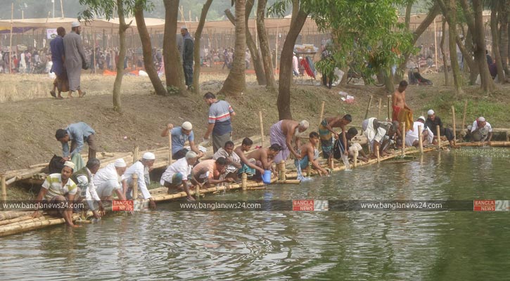 লক্ষ্মীপুরে ইজতেমায় ৯ পুকুরে ৩ লাখ মুসল্লির অজু-গোসল 