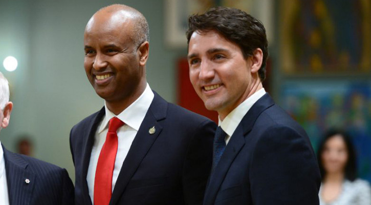 মুসলিম শরণার্থী এখন কানাডার মন্ত্রী