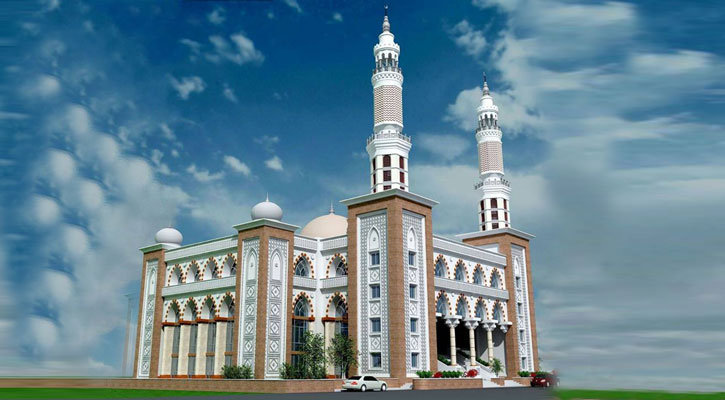 ময়মনসিংহে নির্মিত হচ্ছে বৈদ্যুতিক গম্বুজের মসজিদ