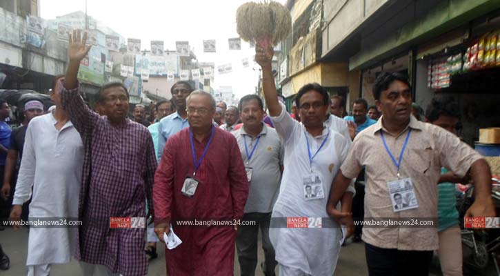 সৈয়দপুরে ধানের শীষে ভোট চাইলেন রিজভী