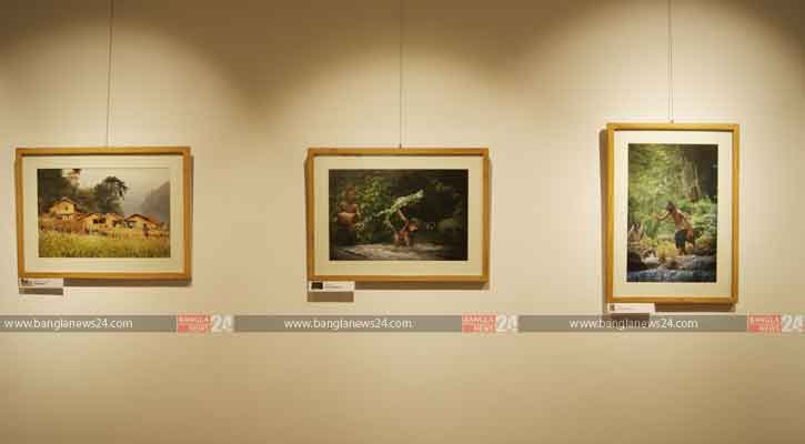 দৃক গ্যলারিতে এক টুকরো পাহাড়