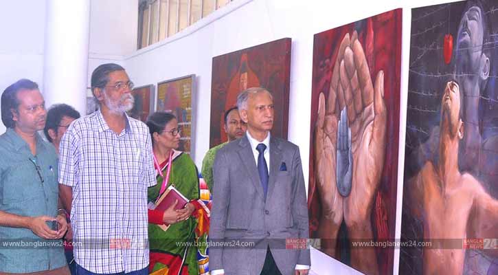 জয়নুল গ্যালারিতে উজ্জ্বল ঘোষের একক চিত্র প্রদর্শনী