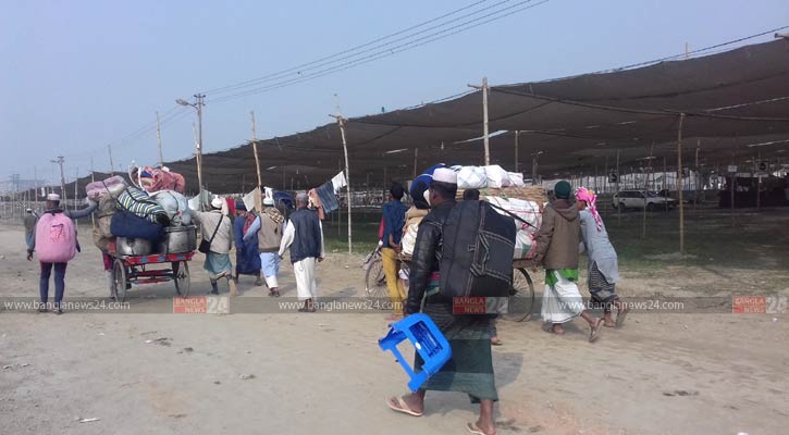 ইজতেমা মাঠে ভিড় জমাচ্ছেন দেশি-বিদেশি মুসল্লিরা