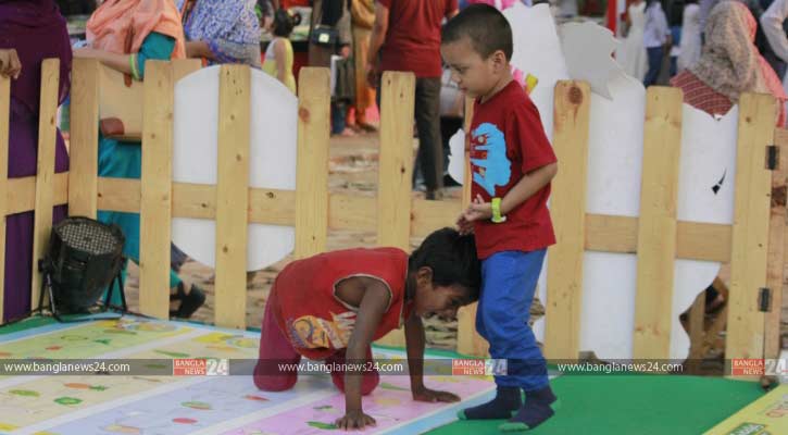 বিভেদহীন বইমেলার শিশু চত্বর