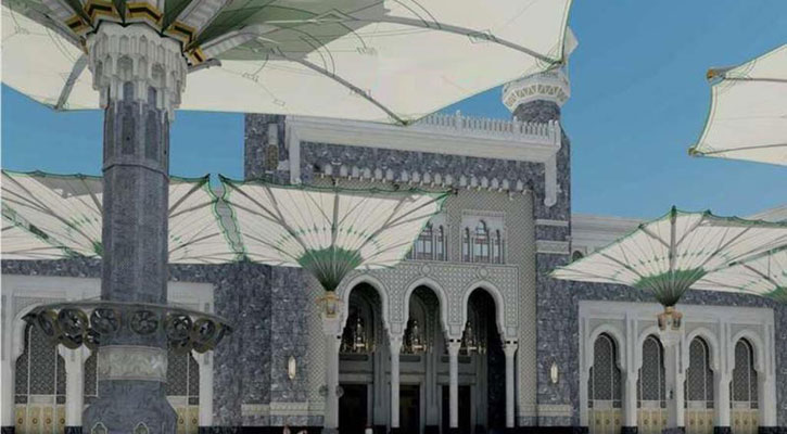 মসজিদুল হারামে বিশ্বের সর্ববৃহৎ ছাতা উদ্বোধন হচ্ছে