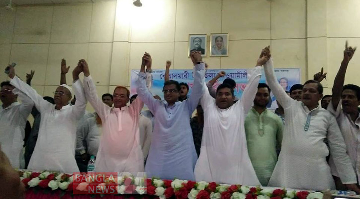 একমঞ্চে দোলন-কাজী সিরাজ-লিয়াকত-মোশাররফ