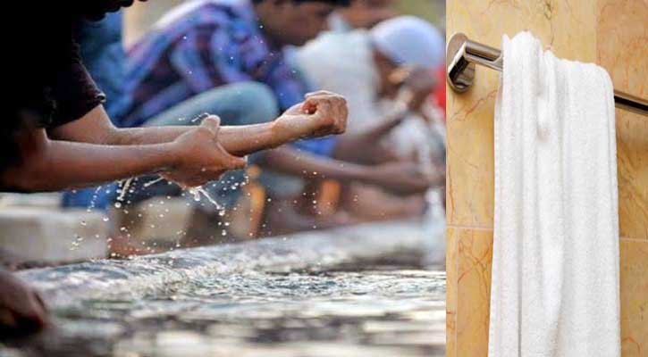 অজু-গোসলের পর শরীর মোছা সম্পর্কে শরিয়তের বিধান