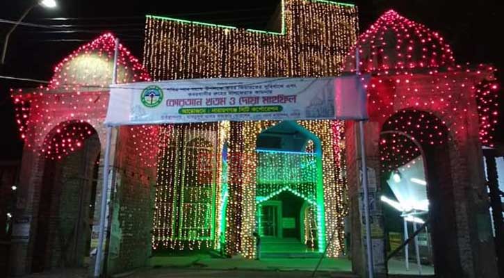 নারায়ণগঞ্জে মসজিদ-কবরস্থানগুলোতে আলোকসজ্জা
