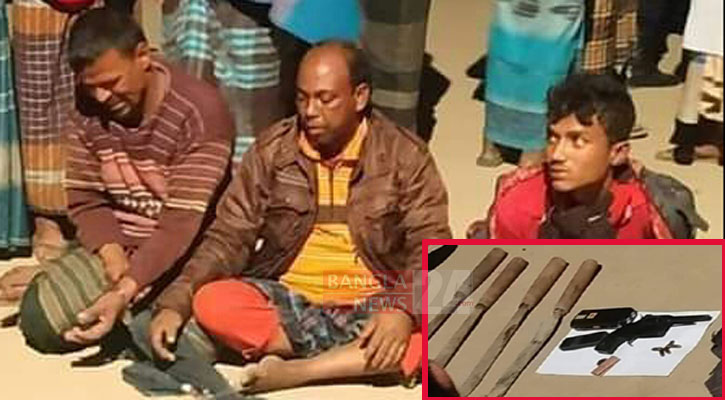 সিংড়ায় অস্ত্রসহ ৩ ডাকাত আটক