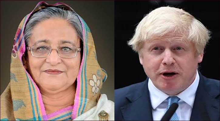বরিস জনসনকে প্রধানমন্ত্রীর অভিনন্দন