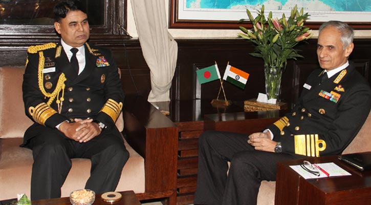 বাংলাদেশ-ভারতীয় নৌপ্রধানদের সাক্ষাৎ