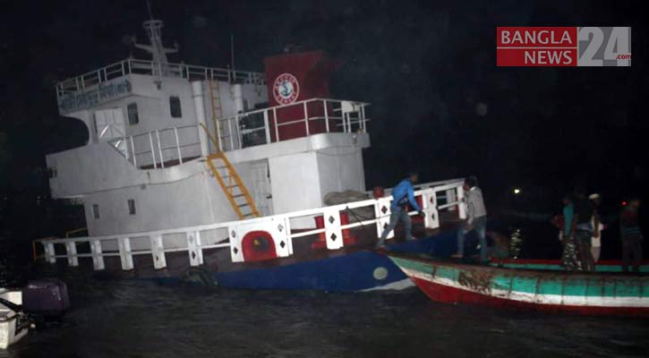 কীর্তনখোলায় ডুবে যাওয়া কার্গো উদ্ধারে সংশয়