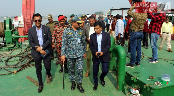 অচিরেই উদ্ধার হচ্ছে না কীর্তনখোলায় ডুবে যাওয়া কার্গো