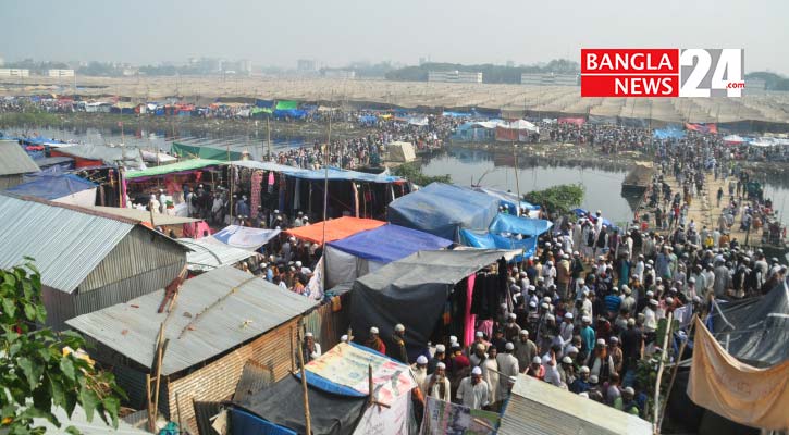 তুরাগ তীরে জুমা’র নামাজ আদায়ে লাখো মুসল্লির ঢল