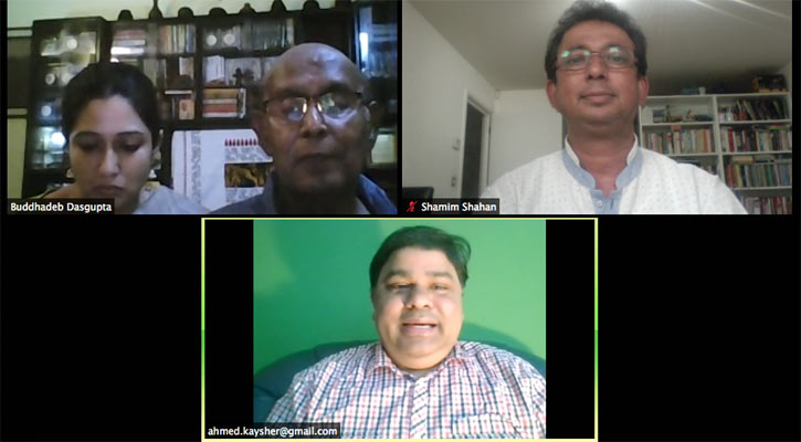 গ্রন্থীর সঙ্গে আলোচনায় চলচ্চিত্রকার ও কবি বুদ্ধদেব দাশগুপ্ত