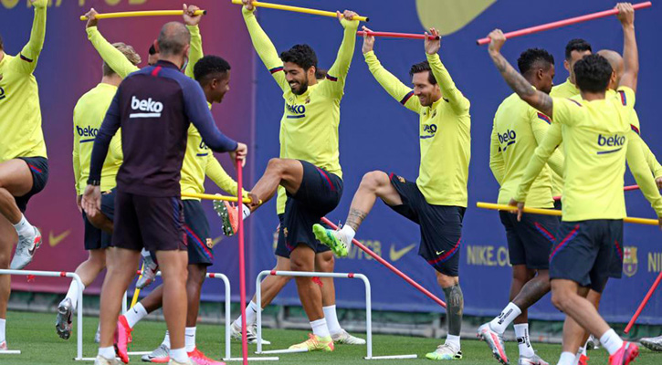 ছুটি শেষ, চ্যাম্পিয়নস লিগের প্রস্তুতি শুরু মেসিদের