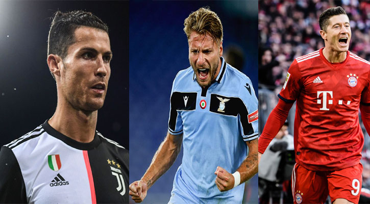 গোল্ডেন বুটের দৌড়ে রোনালদোর পর লেভাকে টপকে গেলেন সিরো