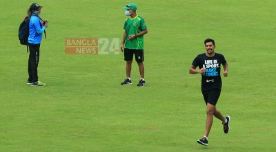 ছুটির দিনেও অনুশীলন করলেন ক্রিকেটাররা