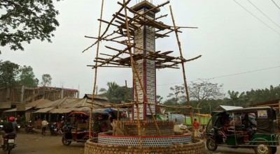 রংপুরে নির্মিত হচ্ছে আল্লাহর ৯৯ নামের স্তম্ভ