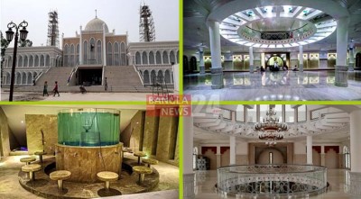 উদ্বোধনের আগেই দৃষ্টি কেড়েছে  ৩০ কোটি টাকার মসজিদটি