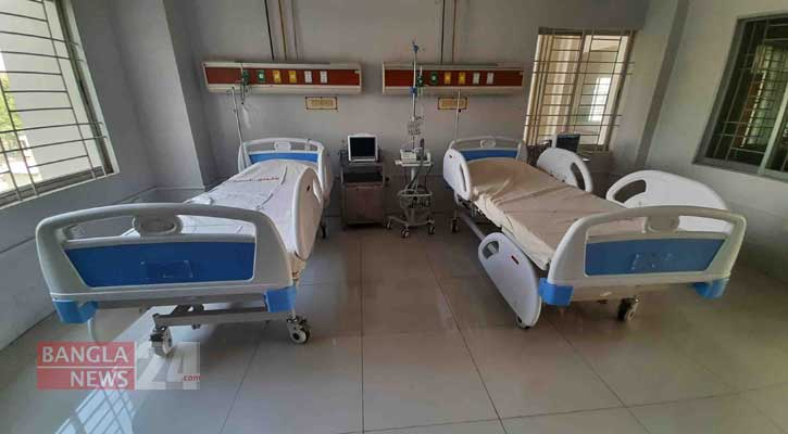 তিনটি আইসিইউ বেড সংযুক্ত হল বাগেরহাট করোনা হাসপাতালে