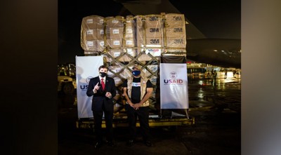 করোনা মোকাবিলায় চিকিৎসা সরঞ্জাম পাঠিয়েছে যুক্তরাষ্ট্র