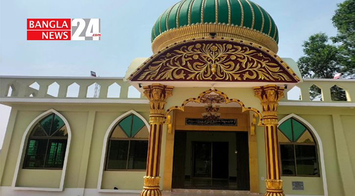 শ্রীমঙ্গলে সদ্য নির্মিত অপূর্ব স্থাপত্যশৈলীর এক মসজিদ