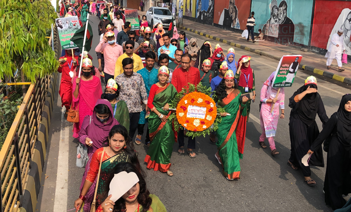 স্বাধীনতা দিবসে রাজশাহীতে জাতির শ্রেষ্ঠ সন্তানদের প্রতি শ্রদ্ধা