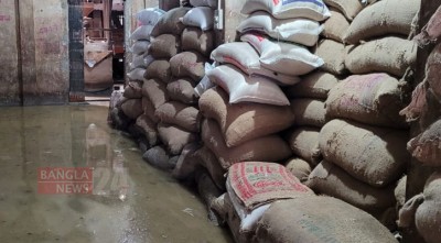 সিলেটে বন্যায় গুদামেই নষ্ট কোটি টাকার ধান-চাল