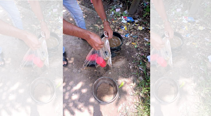 বাঘারপাড়ায় পরিত্যক্ত অবস্থায় ৬ হাত বোমা উদ্ধার